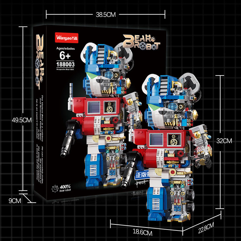Mô hình lắp ghép - Bear Robot - Optimus Prime 188003 4 mo hinh lap ghep bear robot optimus prime 04